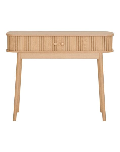 Nikko Consoletafel - Natuurlijk, MDF/Genen, 100x30x80,5 cm