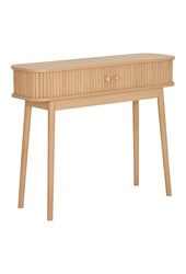 Nikko Consoletafel - Natuurlijk, MDF/Genen, 100x30x80,5 cm