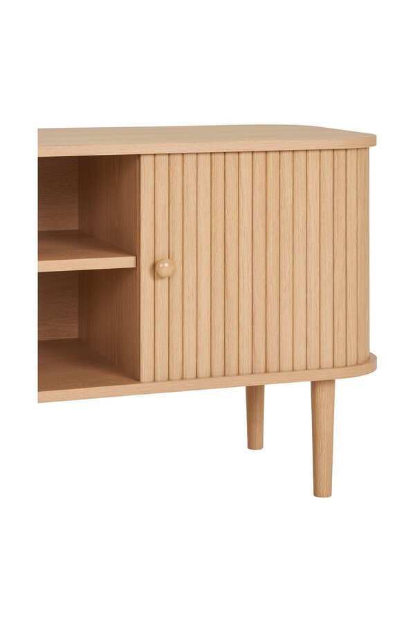 Nikko TV-meubel - Naturel, MDF/Genen, 113x40x51,5 cm