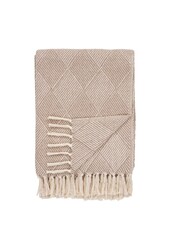 Bursa Plaid - Taupe/Beige, Katoen, Polyester, 130x180 cm