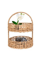 Anadia Tray - Dienblad, papier, naturel, ø29x39 cm