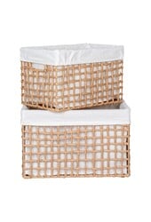 Bustelo Basket - Mand, papier, naturel, set van 2