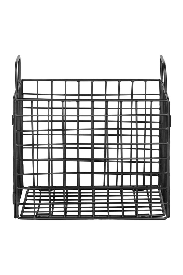 Mora Draadmand - Draadmand, ijzer, zwart, 25x20x25 cm