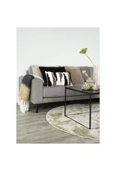 Sintra Plaid - Zwart/Wit/Bruin, 100% Acryl, 170x130 cm