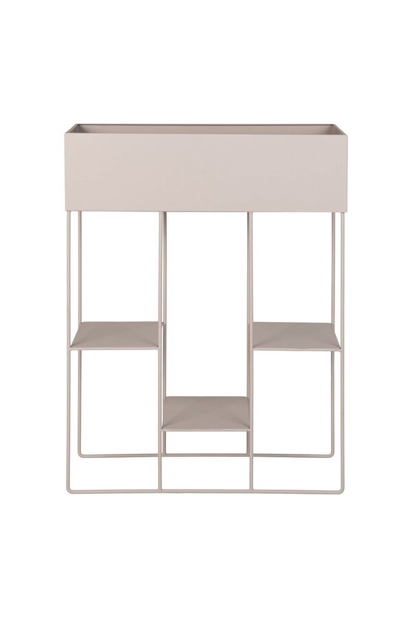 Rabo Plantenbak - Plantenbak, staal, 3 planken, zand, 25x60x80 cm