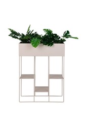 Rabo Plantenbak - Plantenbak, staal, 3 planken, zand, 25x60x80 cm