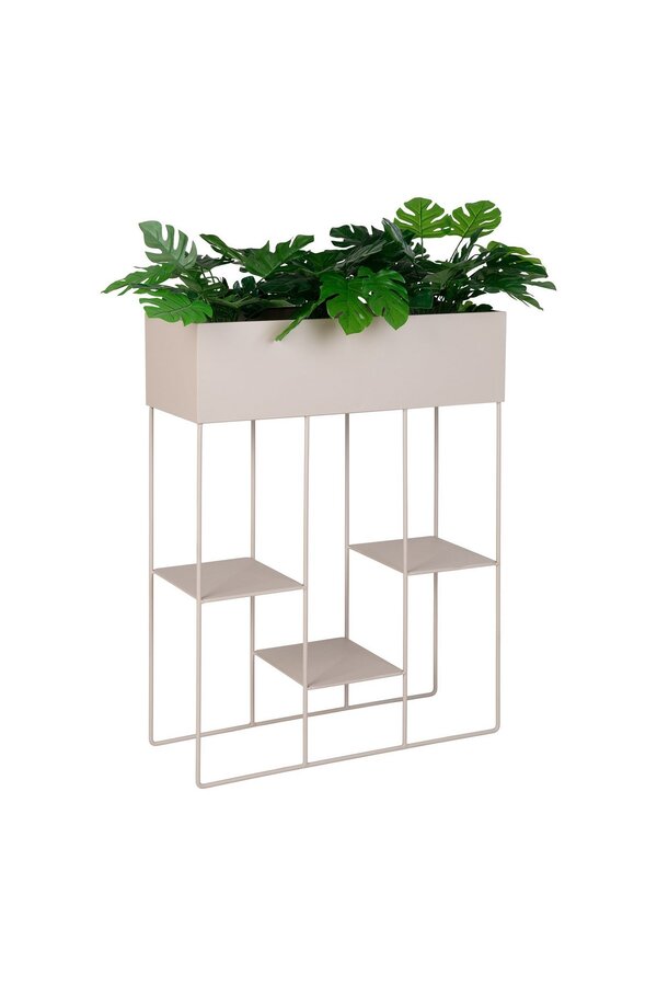Rabo Plantenbak - Plantenbak, staal, 3 planken, zand, 25x60x80 cm