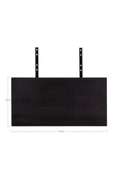 Verlengplaten voor Toulon/Montpellier/Bordeaux tafel - Zwart, Eiken/Staal, 95x50x4 cm - Set van 2