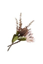 King Protea Boeket - Kunstbloemen, bordeaux mix, 65 cm