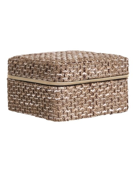 Marrakech Sieradendoosje - Bruin Mix, 100% Polyester, 11x11x6,5cm