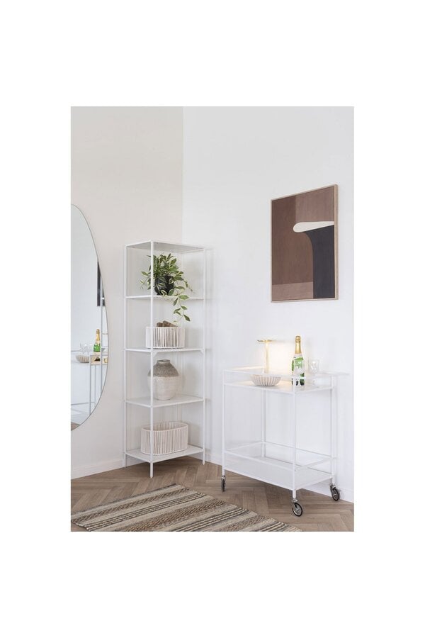 Vita Barwagen - Wit, staal, 68x40x79 cm