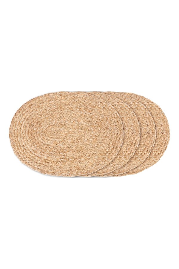 Bombay Placemat - natuurlijk, jute, 35x45 cm - set van 4