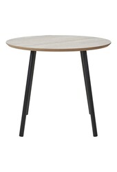 Aalst Salontafel - Zwart/Beige, Staal, MDF, Ø55x45cm