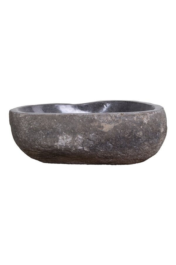 Donau Riverstone Spoelbak - Natuursteen, 40x35x15cm