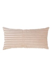 Alburry Kussen - Kussen, beige, polyester, rayon, katoen, 30x60 cm