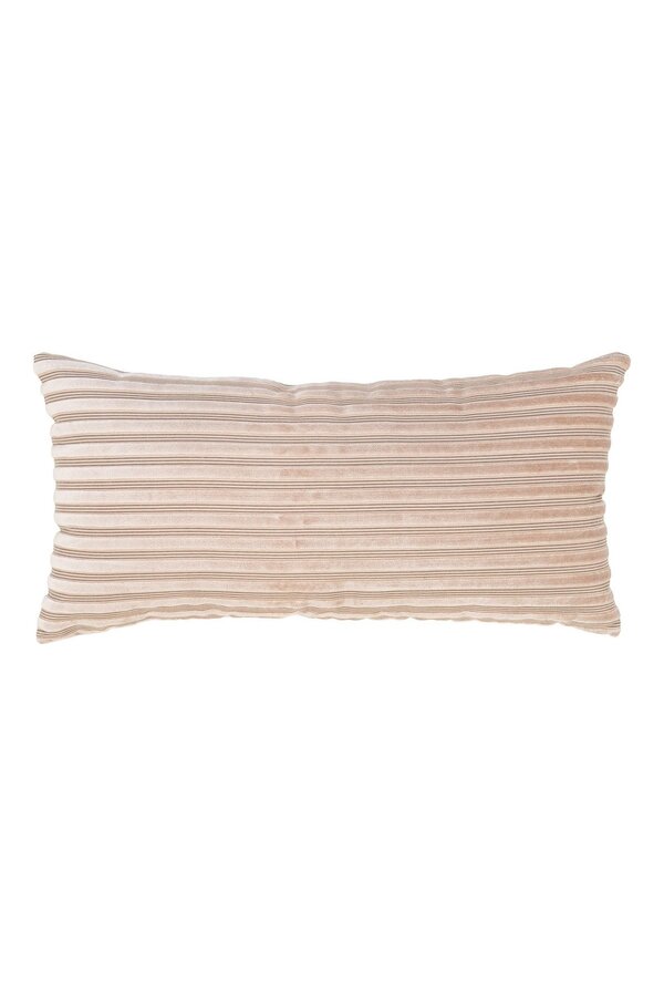Alburry Kussen - Kussen, beige, polyester, rayon, katoen, 30x60 cm