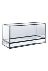 Hurricane Kaarshouder - Zwart, Glas, Metaal, 30x12x15cm