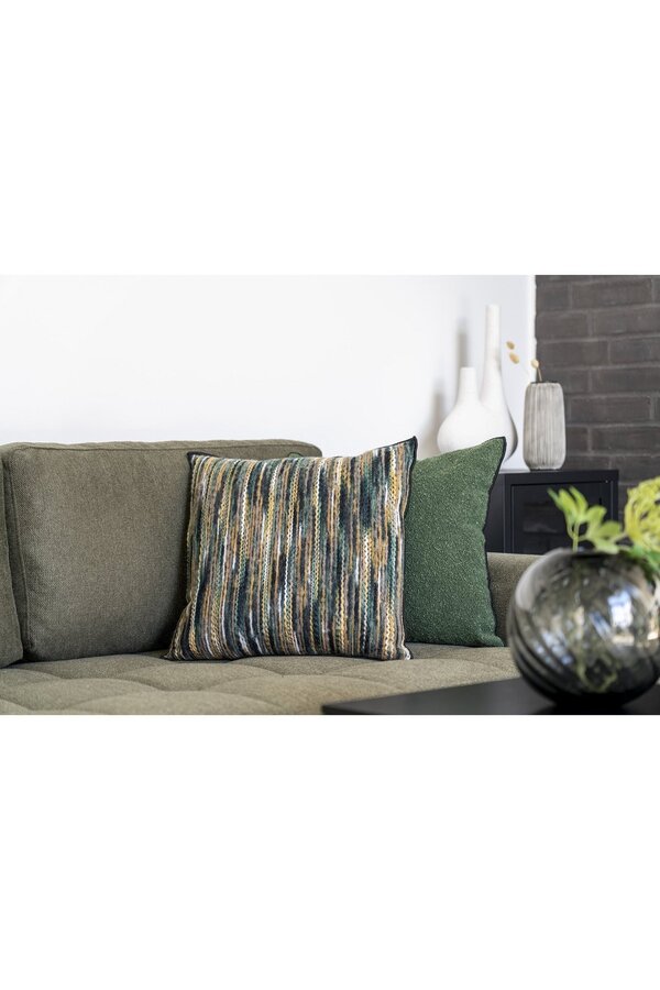 Lismore Kussen - Kussen, polyester, katoen, groen, 45x45 cm