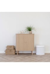 Nikko Side Board - Natural, MDF/Pine, 80x40x87 cm