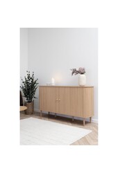 Nikko Side Board - Natural, MDF/Pine, 140x40x79 cm