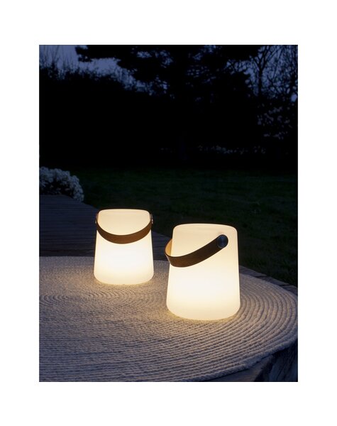 Bristol LED-lamp - Wit, PP, 17x17x21 cm, Oplaadbaar