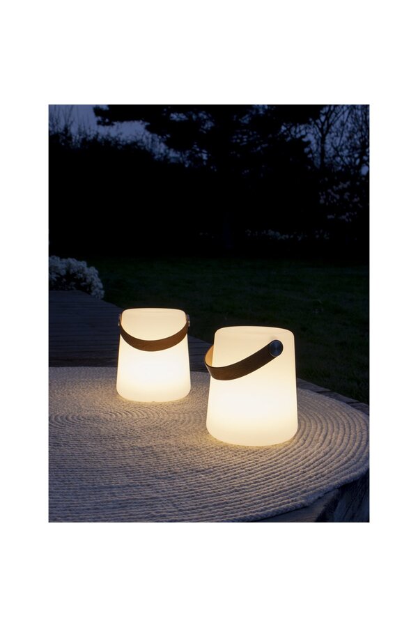 Bristol LED-lamp - Wit, PP, 17x17x21 cm, Oplaadbaar