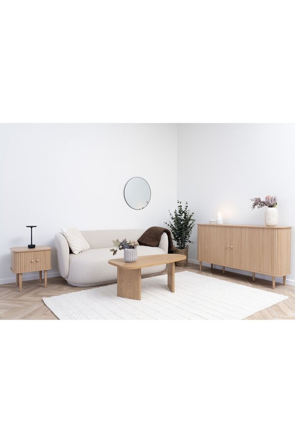Nikko Side Board - Natural, MDF/Pine, 140x40x79 cm