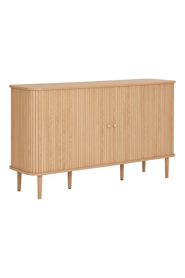 Nikko Side Board - Natural, MDF/Pine, 140x40x79 cm