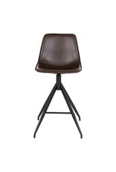 Monaco Counter Chair - Bruin, PU/Staal, 51x44x96 cm - Set van 2