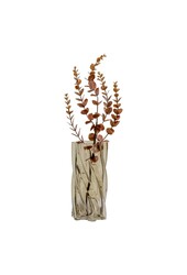 Vaas - Vaas, mondgeblazen glas, gerookt groen, ø12,5x25 cm
