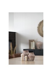 Decoratie - Decoratie in cement, beige, 5,5x5,5x10 cm