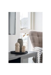 Decoratie - Decoratie in cement, beige, 5,5x5,5x10 cm
