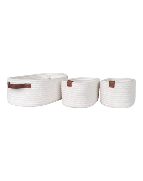 Jarana Manden - Wit, set van 3