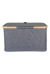 Noto Mand - Donkergrijs, Bamboe/Polyester, 30x45x25 cm