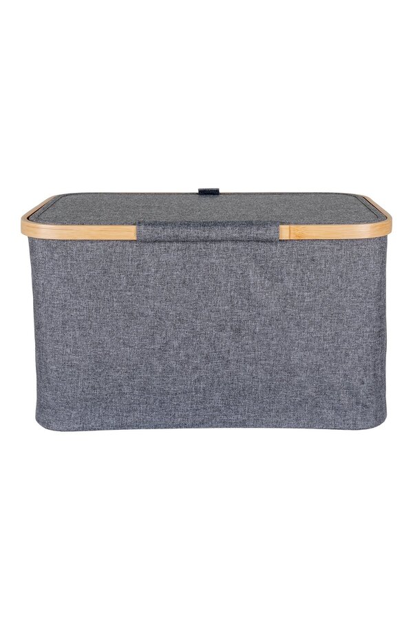 Noto Mand - Donkergrijs, Bamboe/Polyester, 30x45x25 cm