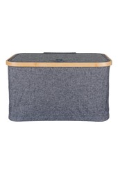 Noto Mand - Donkergrijs, Bamboe/Polyester, 30x45x25 cm