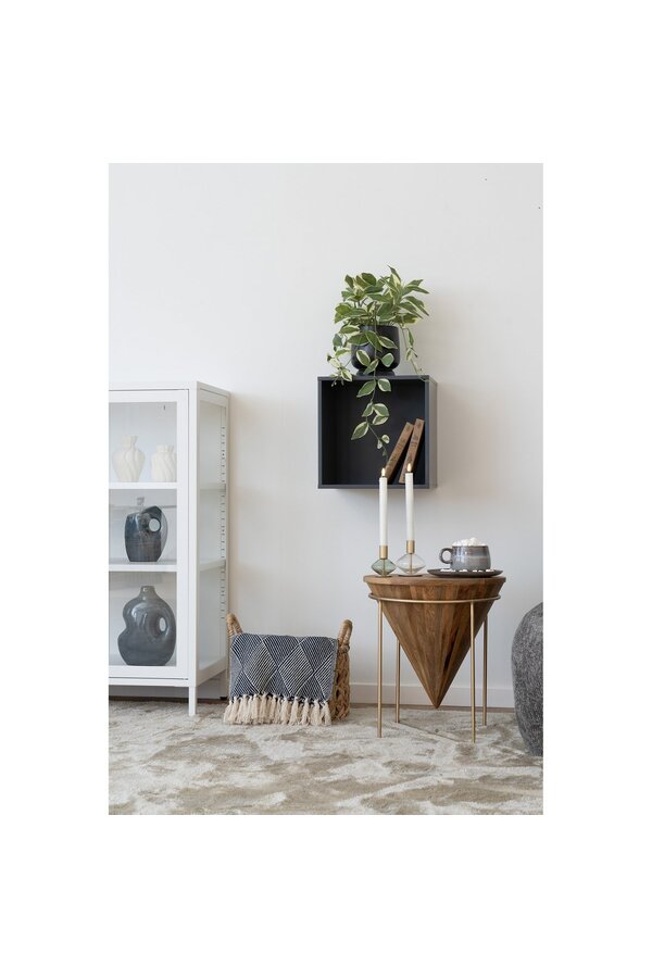 Horne Wall Plank - Donkergrijs, 34x30x34 cm