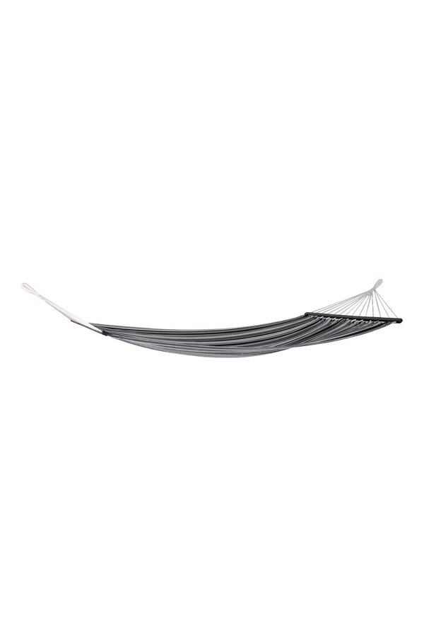 Lamia Hangmat - Hangmat, polyester/katoen, lariks, zwart/grijs/wit