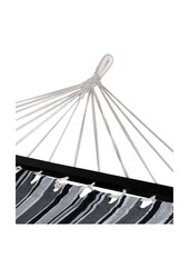 Lamia Hangmat - Hangmat, polyester/katoen, lariks, zwart/grijs/wit