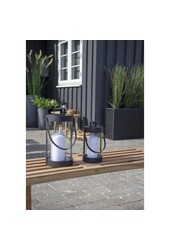 Bondi-lantaarns - Zwart, staal/glas - Set van 2