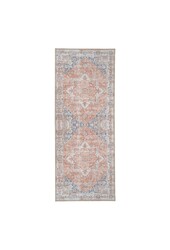 Havana Gangloper - Blauw/Oranje, Chenille Polyester, 80x200 cm