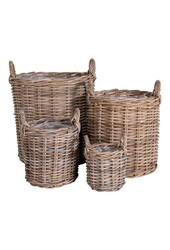 Caor Manden - Natuurlijk, Kubu Rotan, set van 4