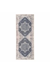 Havana Gangloper - Chenille Polyester, Blauw - 80x200 cm