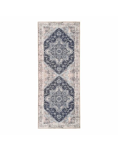 Havana Gangloper - Chenille Polyester, Blauw - 80x200 cm