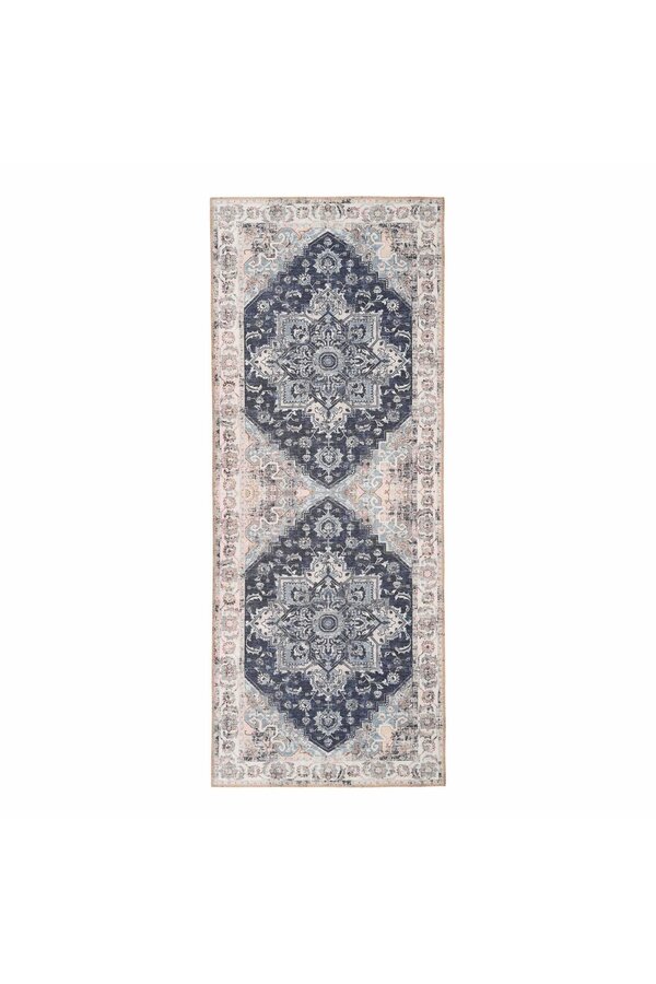 Havana Gangloper - Chenille Polyester, Blauw - 80x200 cm