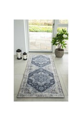 Havana Gangloper - Chenille Polyester, Blauw - 80x200 cm
