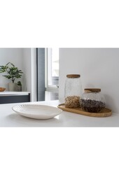 Dienblad - Wit, Keramiek, 30,5x20,3x3,8cm