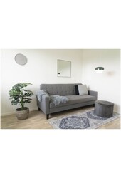 Havana Gangloper - Chenille Polyester, Blauw - 80x200 cm