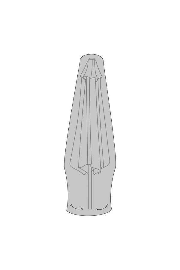 Luxe hoes - Zwart, Polyester, 225x35/55cm