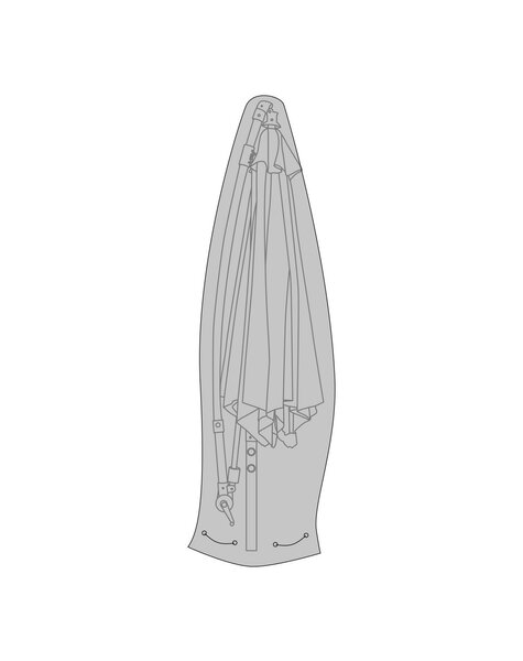 Luxe hoes - Zwart, polyester, 270x50/55cm